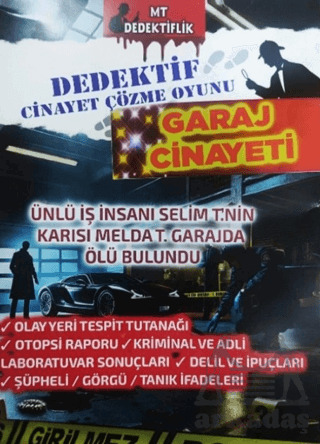 Dedektif Cinayet Çözme Oyunu - Garaj Cinayeti - MT Dedektiflik