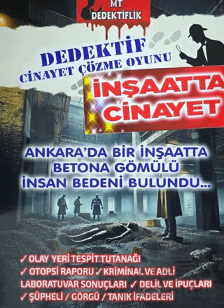Dedektiflik Cinayet Çözme Oyunu - İnşaatta Cinayet - MT Dedektiflik