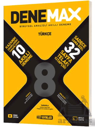 Denemax 8. Sınıf Türkçe 10’Lu Akıllı Deneme - 1