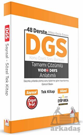 DGS Kitap Konu Özetli Soru Bankası Video Anlatımlı Tek Kitap - Delta Kültür Yayınevi