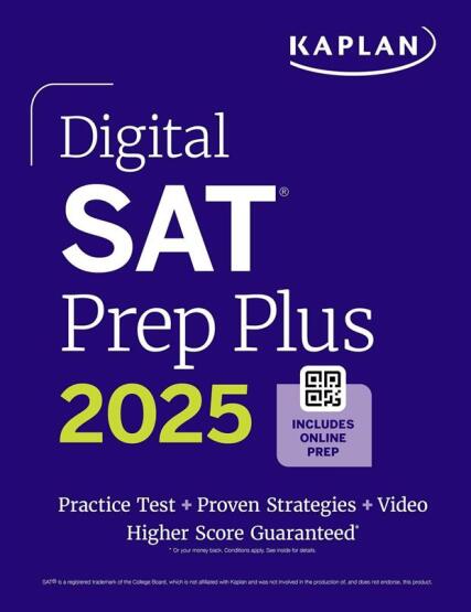 Digital SAT Prep Plus 2025 Includes 1 Full Length Practice Test, 700+ Practice Questions - Kaplan Test Prep - Kaplan Publishing
