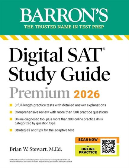 Digital SAT Study Guide Premium, 2026 - Barron's