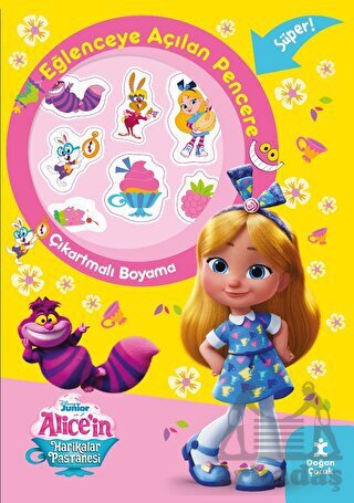 Disney Alice’İn Harikalar Pastanesi Eğlenceye Açılan Pencere Çıkartmalı Boyama Kitabı - 1