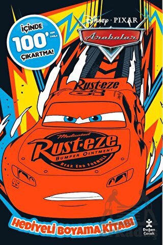 Disney Arabalar 100+ Çıkartma Hediyeli Boyama Kitabı - Doğan Çocuk