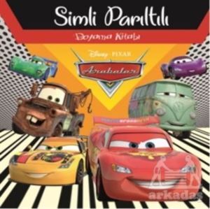 Disney Arabalar Simli Parıltılı Boyama Kitabı - 1