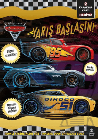 Disney Arabaları - Parıltılı Etkinlikler Kitabı - Doğan Çocuk