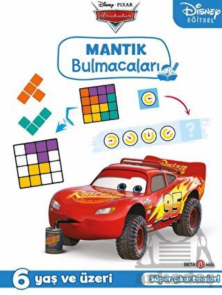 Disney Eğitsel Arabalar Çıkartmalı Mantık Bulmacaları - 1
