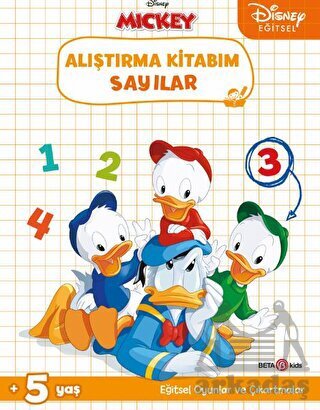 Disney Eğitsel Çıkartmalı Alıştırma Kitabım Sayılar - Beta Kids