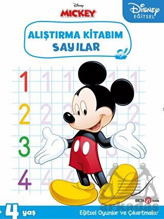 Disney Eğitsel Çıkartmalı Mickey Alıştırma Kitabım Sayılar - 1
