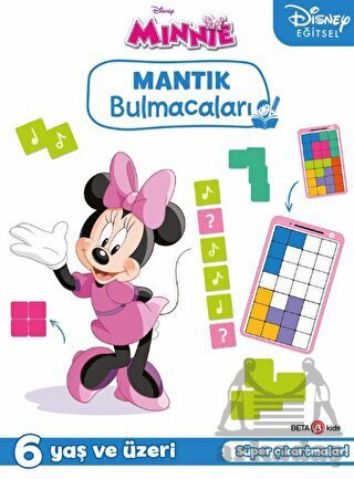 Disney Eğitsel Minnie Çıkartmalı Mantık Bulmacaları - Beta Kids