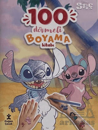 Disney Stitch – 100 Dövmeli Boyama Kitabı - 1