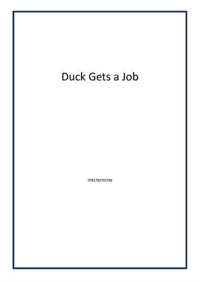 Duck Gets a Job - Publisher