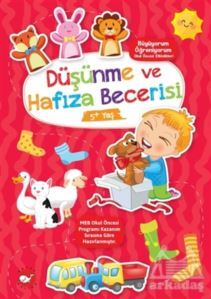 Düşünme Ve Hafıza Becerisi 5+ Yaş - Büyüyorum Öğreniyorum Okul Öncesi Etkinlikleri - Beyaz Balina Yayınları