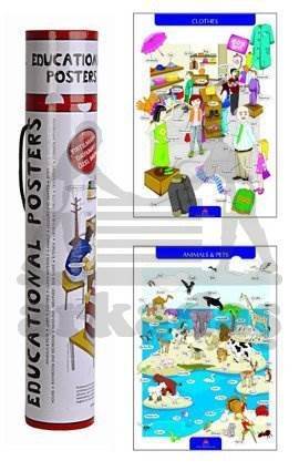 Educational Posters; (İngilizce Eğitici Posterler) - Delta Kültür Yayınevi