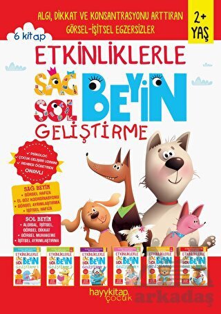 Etkinliklerle Sağ Beyin Sol Beyin Geliştirme (2+ Yaş) 6’Lı Set - Epsilon Yayınevi