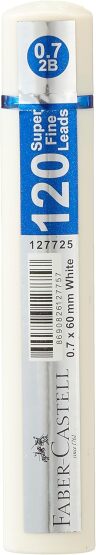 FC GRIP Min 0.7 2B 60Mm 120'Li Beyaz Tüp - Faber Castell