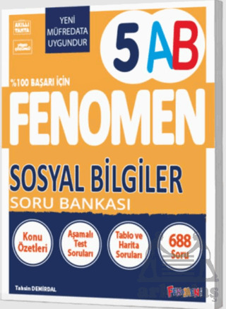 Fenomen 5 Sosyal Bilgiler (A-B) Soru Bankası - Fenomen Yayınları