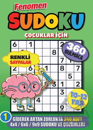 Fenomen Çocuklar İçin Sudoku 10-12 Yaş - Maxi Yayıncılık