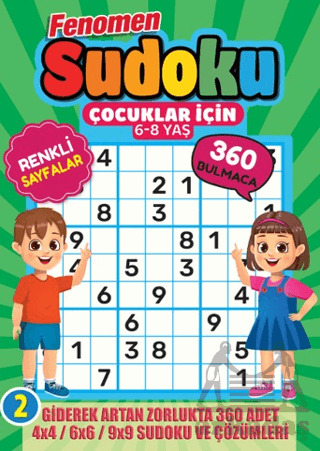 Fenomen Çocuklar İçin Sudoku 6-8 Yaş - 2 - Maxi Yayıncılık