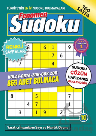 Fenomen Sudoku 10 - Maxi Yayıncılık
