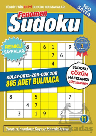 Fenomen Sudoku 11 - Maxi Yayıncılık