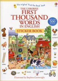 First Thousand Words in English Sticker Book - Usborne Publishing UK