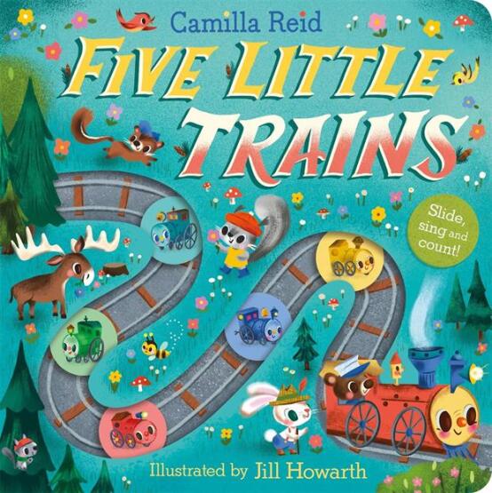 Five Little Trains Slide, Sing And Count! - 1