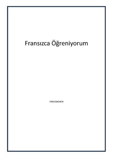 Fransızca Öğreniyorum - Ceres Yayınları