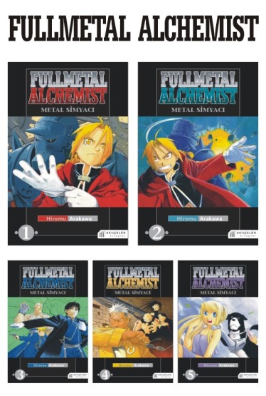 Fullmetal Alchemist - Metal Simyacı 1-2-3-4-5 Manga Seti - Akılçelen Kitaplar
