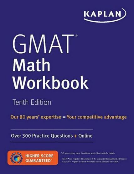 GMAT Math Workbook Over 300 Practice Questions + Online - Kaplan Test Prep - 1