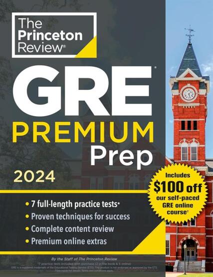 GRE Premium Prep, 2024 - Princeton Review USA