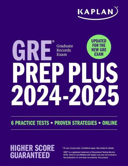 GRE Prep Plus 2024-2025 6 Practice Tests + Proven Strategies + Online - Kaplan Test Prep - Kaplan Publishing