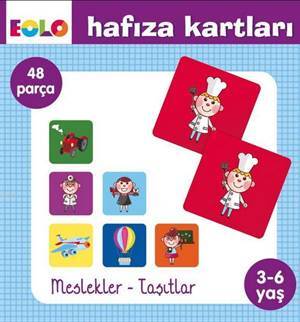 Hafıza Kartları Meslekler - Taşıtlar (3-6 Yaş) - Eolo