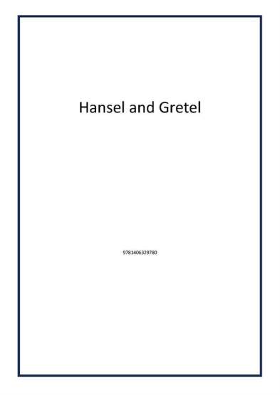 Hansel and Gretel - 1