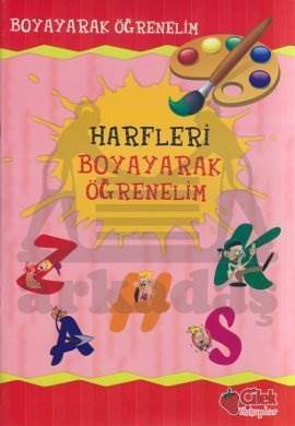 Harfleri Boyayarak Öğrenelim - Çilek Kitaplar