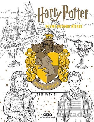Harry Potter Filmlerinden Resmi Boyama Kitabı - Hufflepuff Özel Baskısı - 1