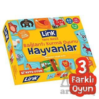 Hayvanlar - Link Yeni Nesil Bağlantı Kurma Oyunu - Bi Kutu Oyun