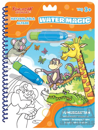 Hayvanlarla Alfabe - Yeni Water Magic - Yumurcak Yayınları