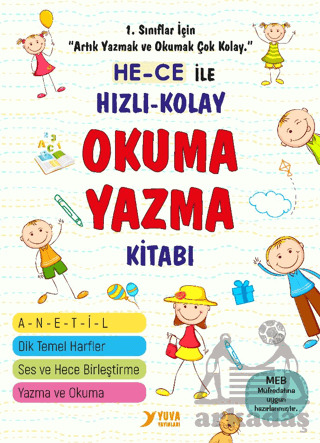 Hece İle Hızlı Kolay Okuma Yazma Kitabı - Yuva Yayınları