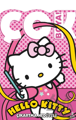 Hello Kitty - Çok Boya! Çıkartmalı Dev Boyama Kitabı - Doğan Çocuk