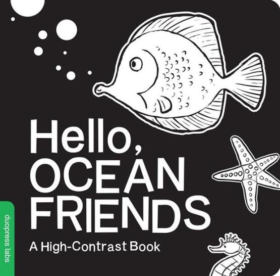 Hello, Ocean Friends A High-Contrast Book - High-Contrast Books - 1