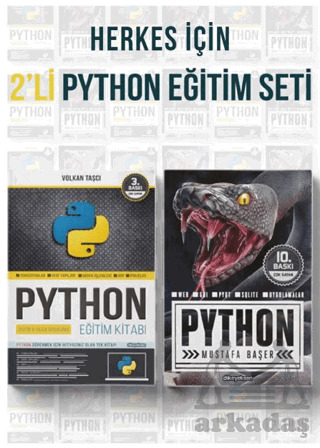 Herkes İçin 2'Li PYTHON Eğitim Seti (2 Kitap) - Dikeyeksen Yayın Dağıtım