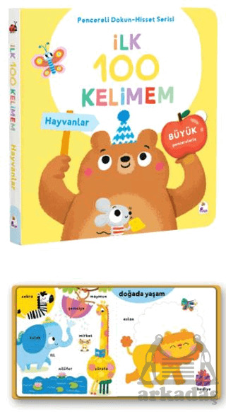 İlk 100 Kelimem – Hayvanlar (Pencereli Dokun-Hisset)
