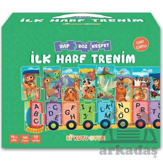 İlk Harf Trenim - Cırt Cırtlı Yapboz Ve Kitap Seti - Bi Kutu Oyun