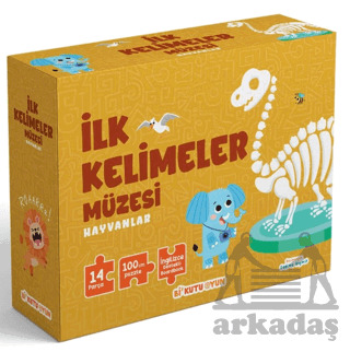 İlk Kelimeler Müzesi - Hayvanlar (İngilizce Destekli Kitap Ve Yapboz Seti) - Bi Kutu Oyun