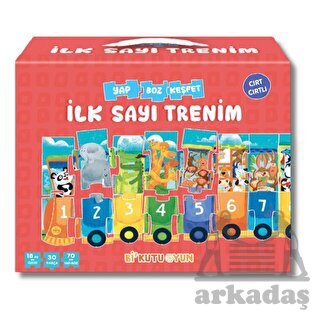 İlk Sayı Trenim - Cırt Cırtlı Yapboz Ve Kitap Seti - Bi Kutu Oyun