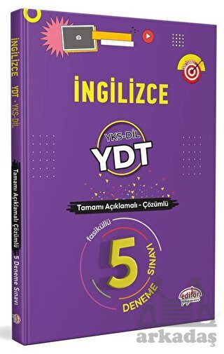 İngilizce YDT YKS-DİL Tamamı Çözümlü 5 Fasikül Deneme - 1