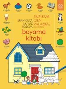 İspanyolca İlk Yüz Sözcük Boyama Kitabı - 1001 Çiçek Kitaplar