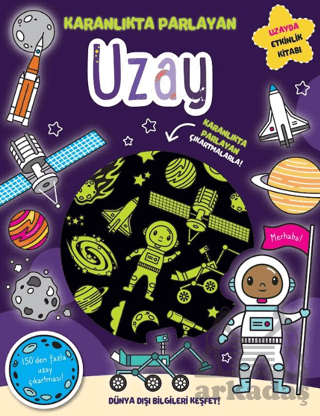Karanlıkta Parlayan Kitaplar - Uzay (Parlayan Çıkartmalar) - 1