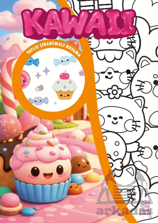 Kawaii Çıkartmalı Boyama Kitabı - İthaki Çocuk Yayınları